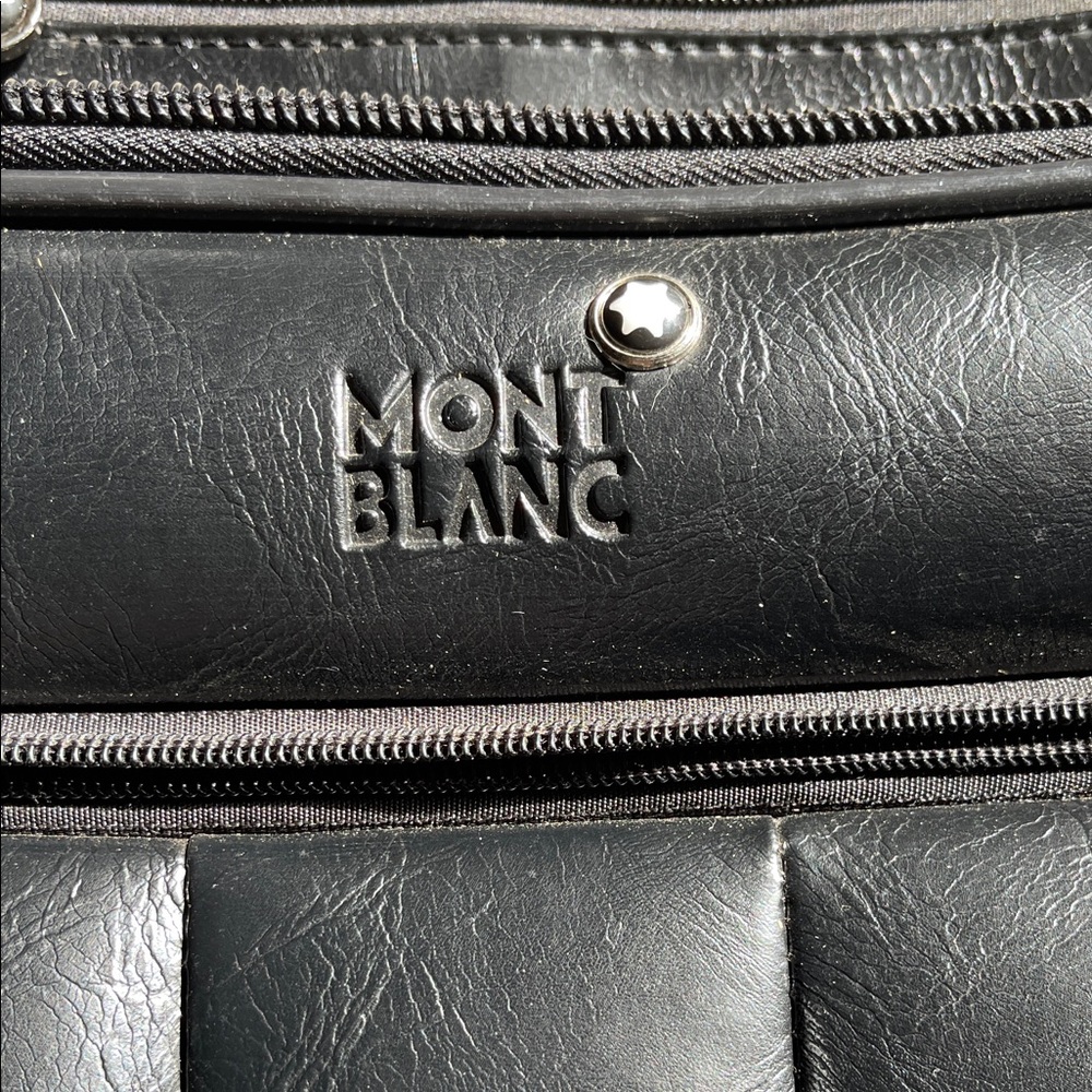 Montblanc Classic Black Leather Briefcase